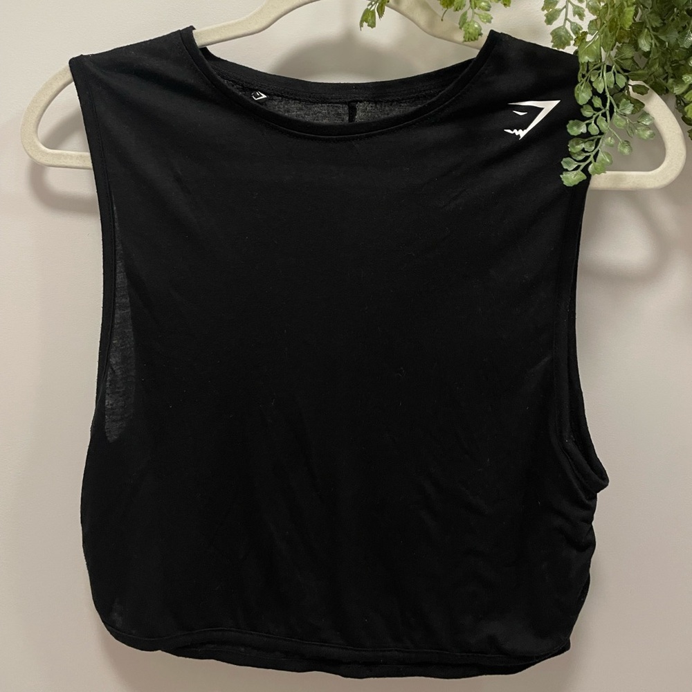 Gymshark Black Muscle Tank Top